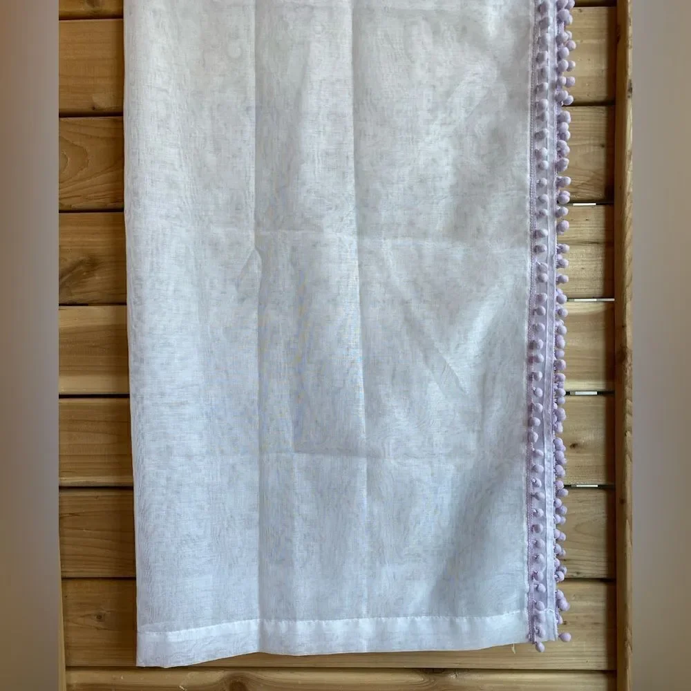 Lush Decor Lavender PomPom Curtain Set